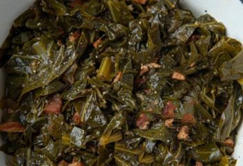 Baked Turkey Necks w. Rice and Collard Greens